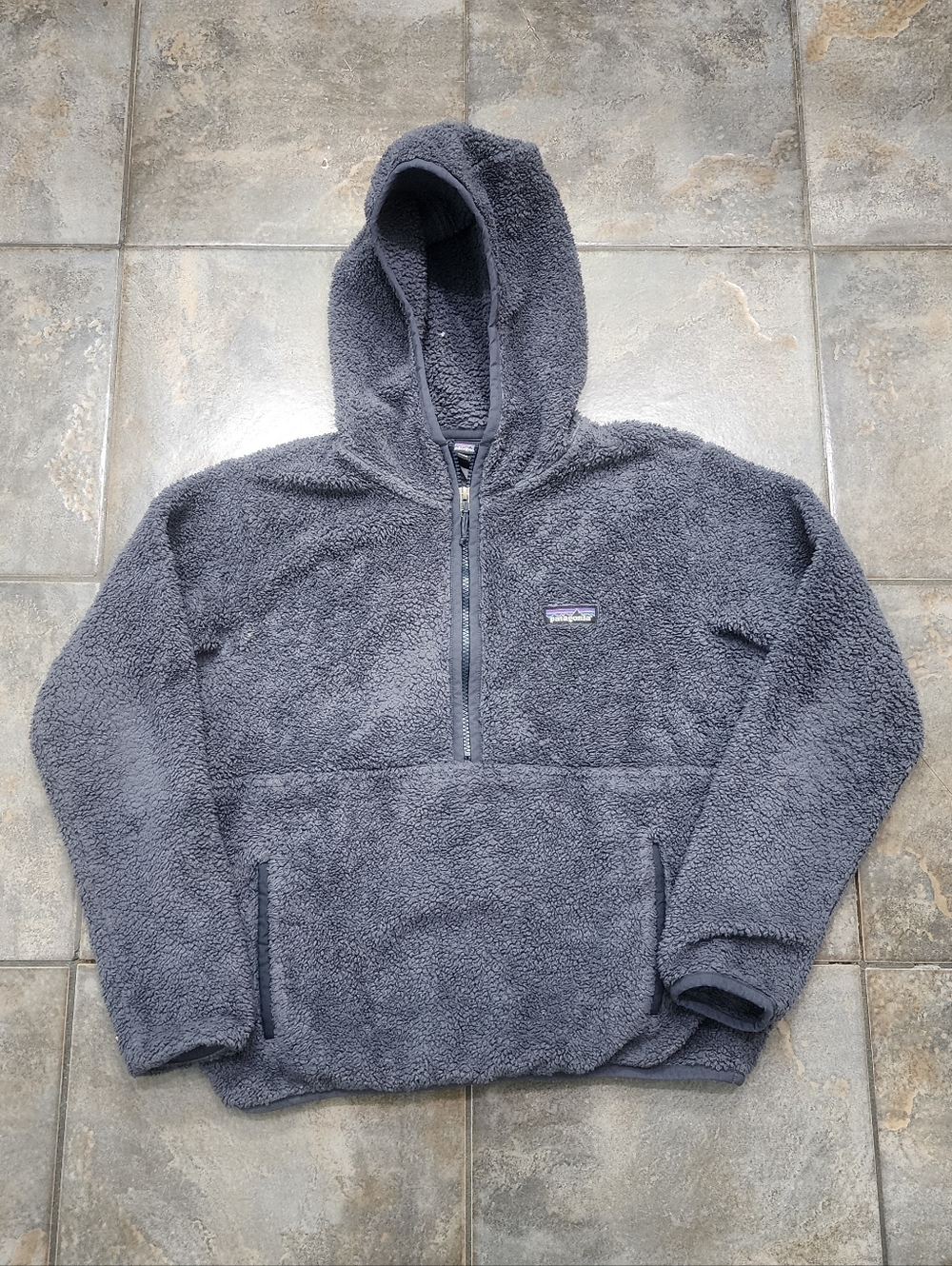 Patagonia Women's Medium Los Gatos Fleece Deep Pile Half Zip Pullover Hoodie